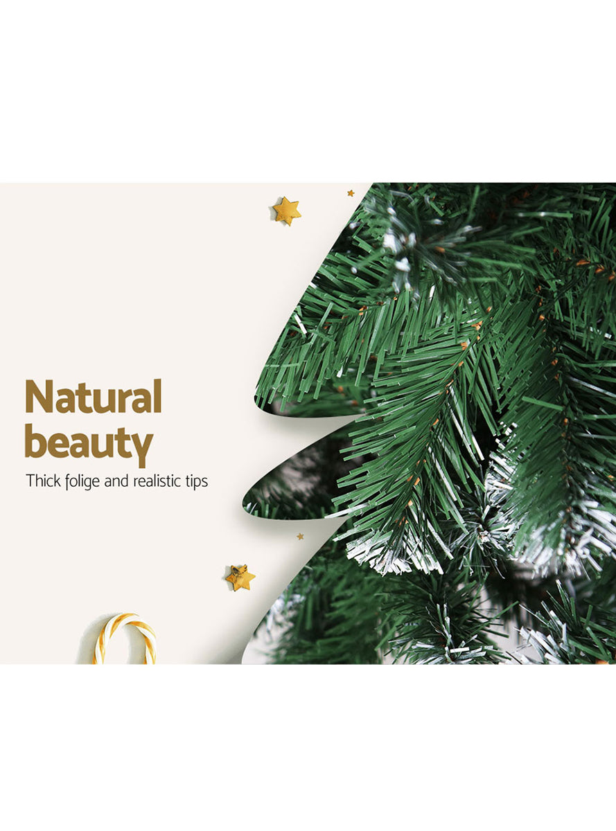 Snow Tipped Green Christmas Tree 240cm - Info Image 2