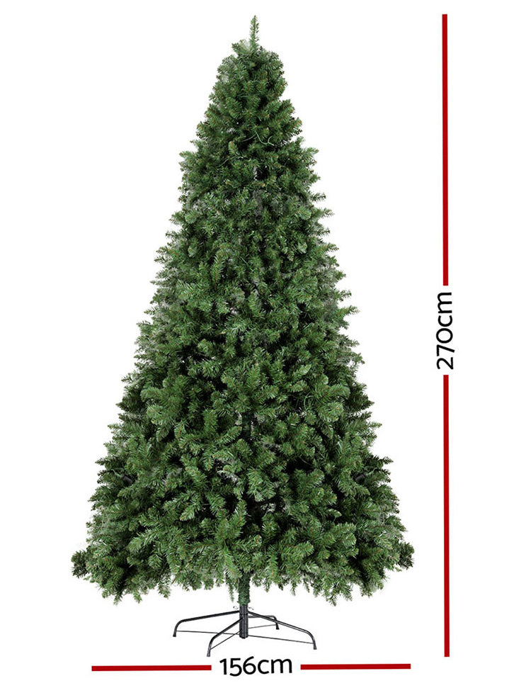 Jingle Jollys LED Light 2590 Tip Christmas Tree Decoration 270cm - Measurements Image
