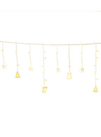 Warm White Christmas Icons Icicle Lights 3 Metre 138 LED Main Image