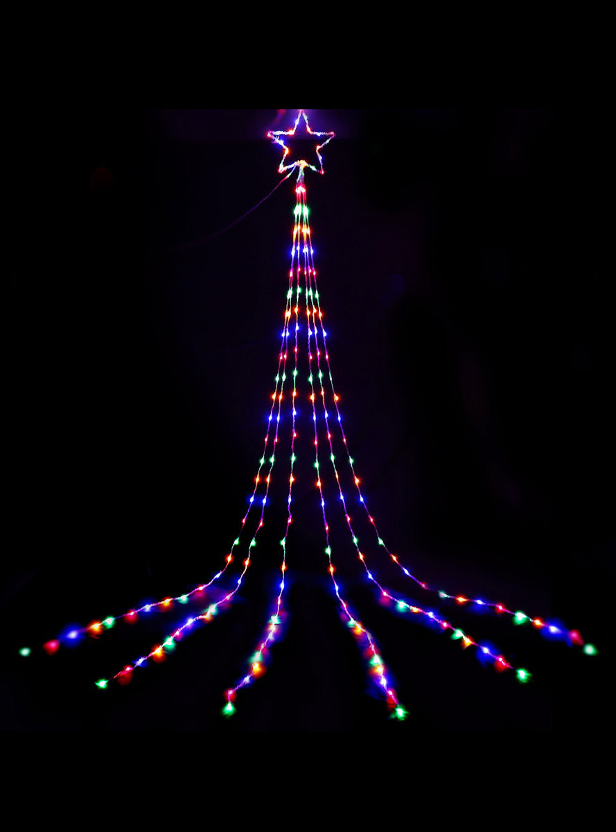 Multicolour Light Up Solar Powered String Light Decoration With Star 3 Metre - Main Image