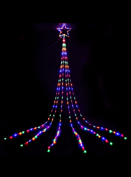 Multicolour Light Up Solar Powered String Light Decoration With Star 3 Metre - Main Image