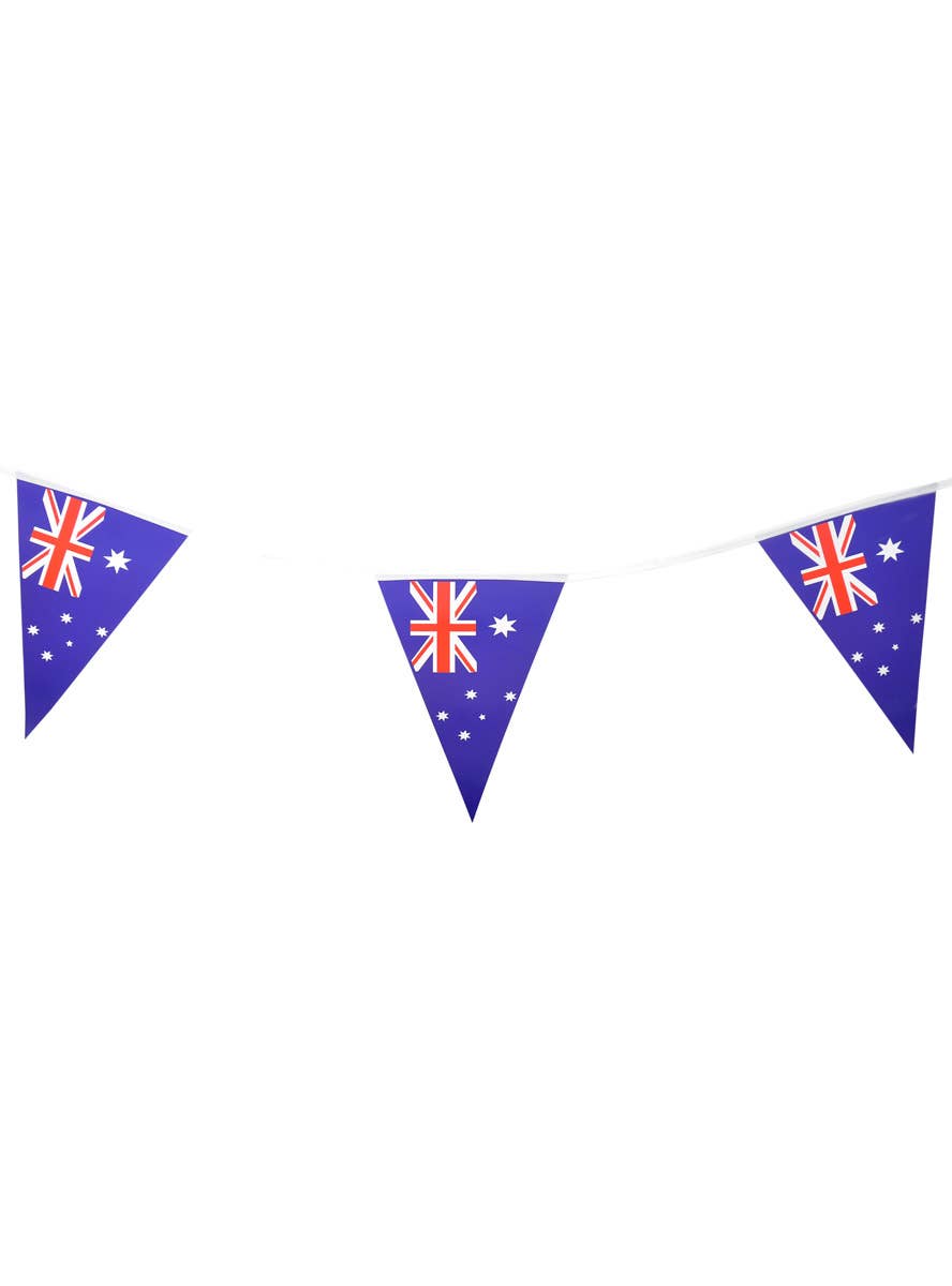 Image of Australia Day Bunting Decoration with 8 Aussie Flags