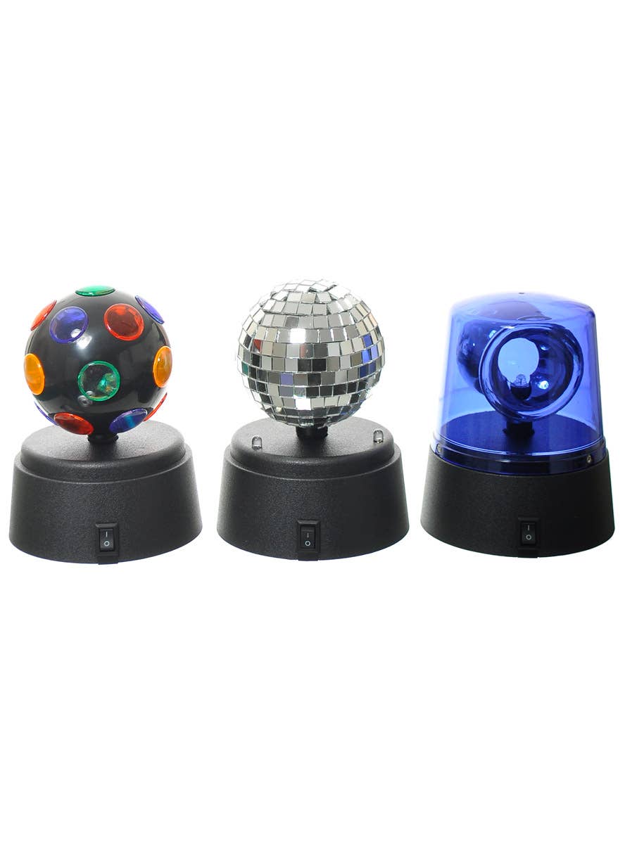 Image of Spinning 3 Pack Disco Party Lights Kit - Main Image