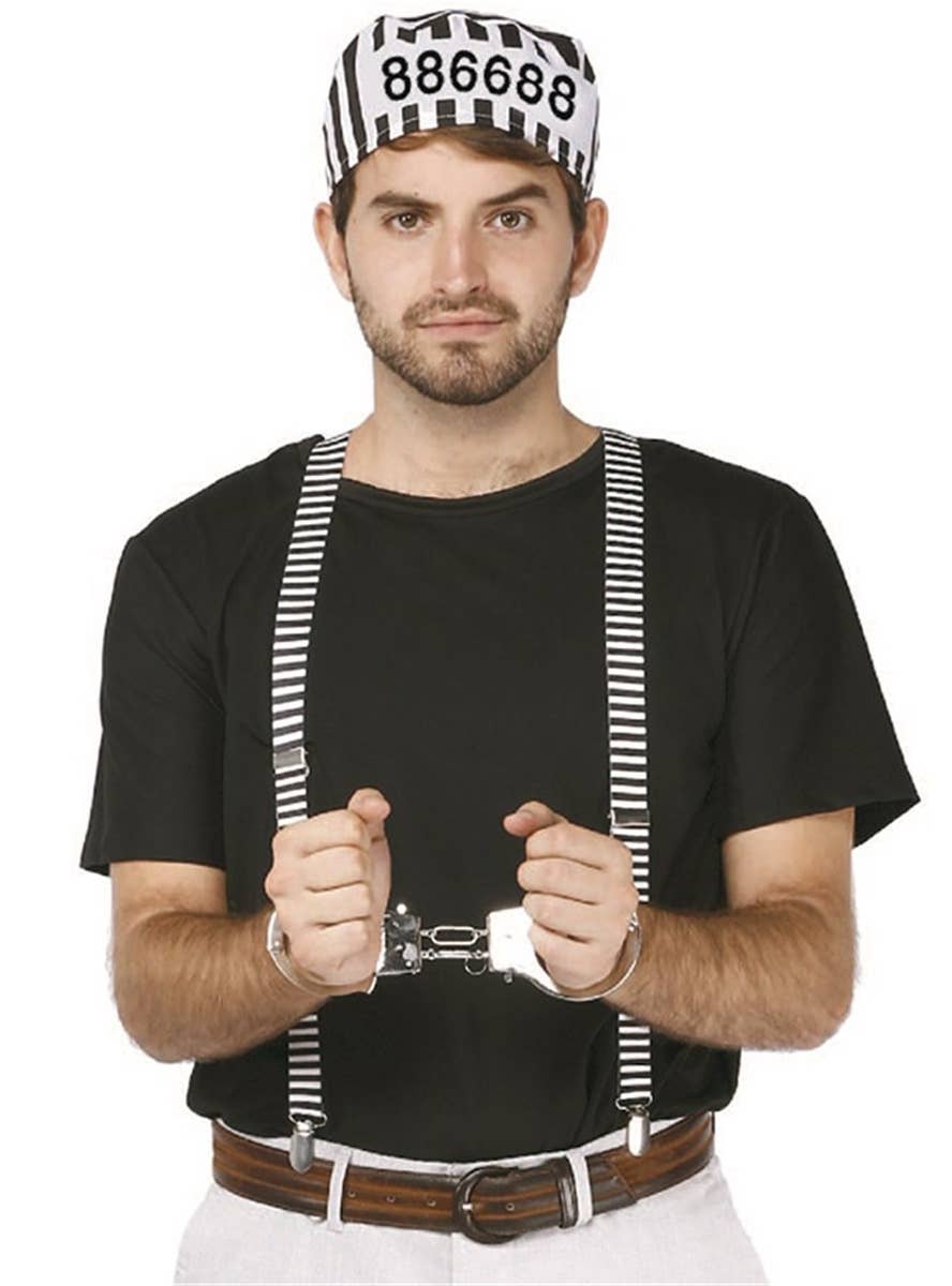 Image of Jail Break 3 Piece Prisoner Costume Accessory Set - Main Image