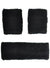 Sporty Black Wrist and Head Sweatbands Set