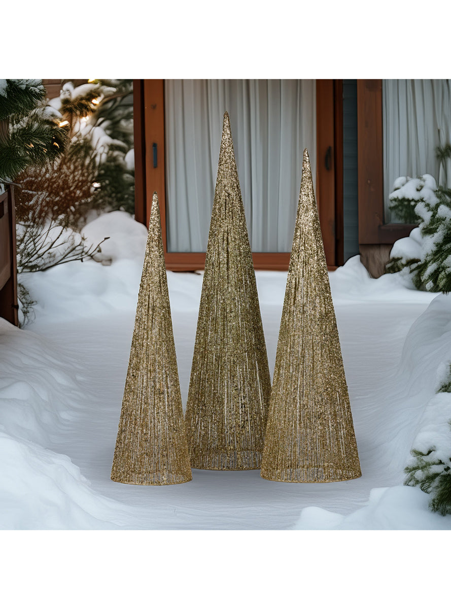 Light Up Christmas Trees Decoration 3 Piece - Alternate Image 2