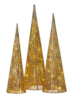 Light Up Christmas Trees Decoration 3 Piece - Main Image