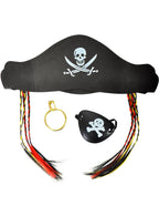 Image of Swashbuckling 3 Piece Pirate Costume Accessory Set