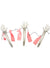 Image of Bloody Skeleton Arm Garden Stakes on Fake Barbed Wire