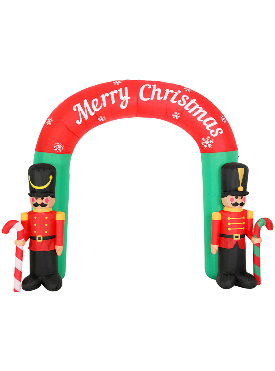 Jingle Jollys Nutcracker Archway Inflatable Christmas Decoration 300cm - Main Image