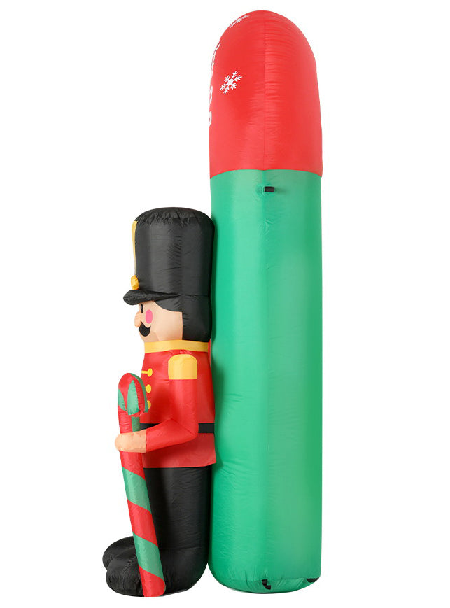 Jingle Jollys Nutcracker Archway Inflatable Christmas Decoration 300cm - Side Image