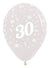 Image of 30th Birthday Crystal Clear 25 Pack Party Balloons