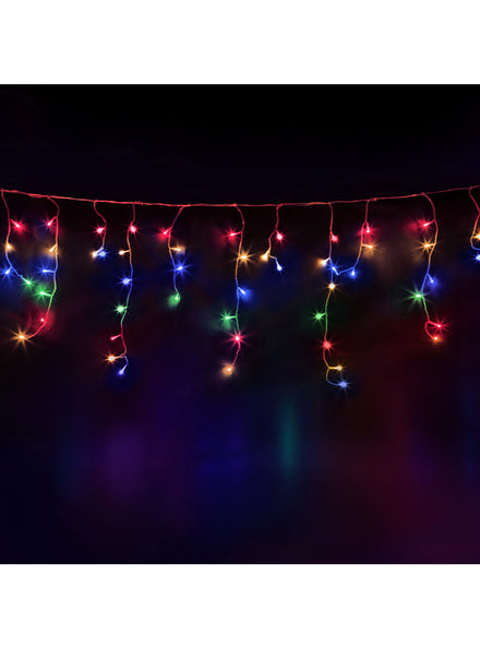Multicolour Icicle String Christmas Lights 32 Metre - Main Image