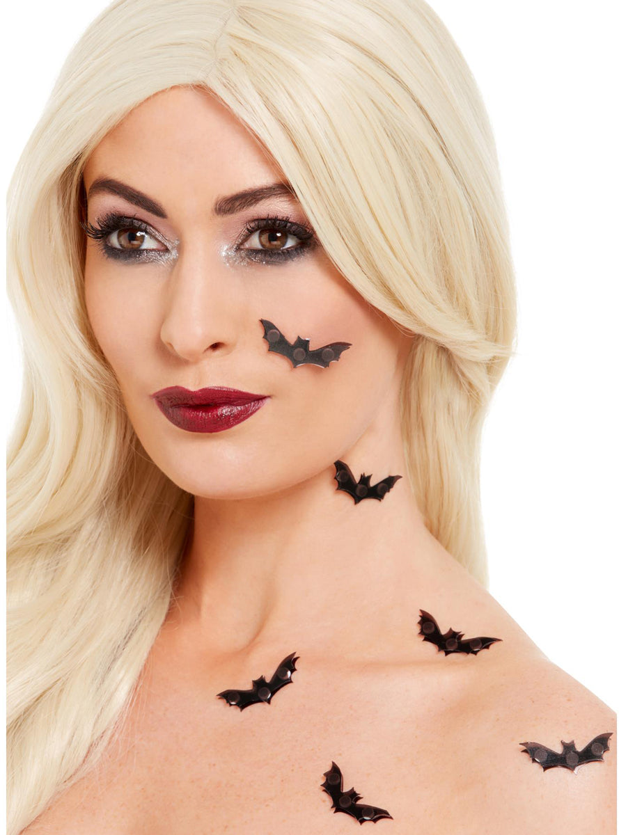 Halloween 3D Stick On Bats 6 Pack - Main Image