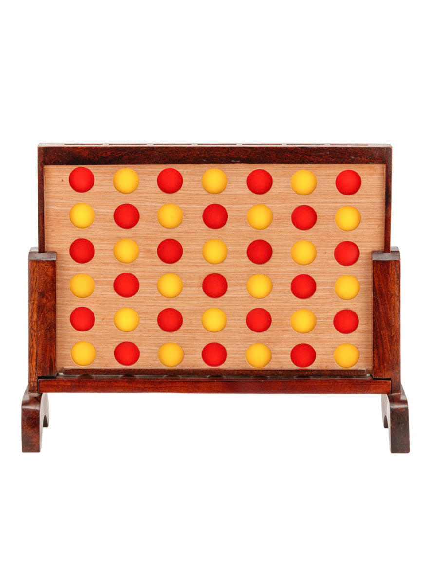 4 In A Row 52cm Hardwood Indoor Game - Alternative Image