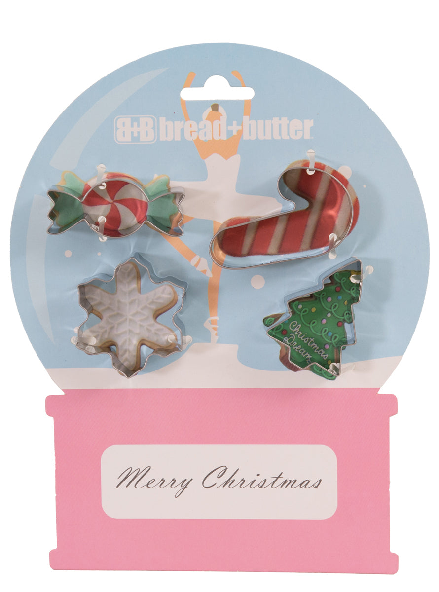 Candy Christmas Tree Snowflake Candy Cookie Cutters 4 Pack - Main Image