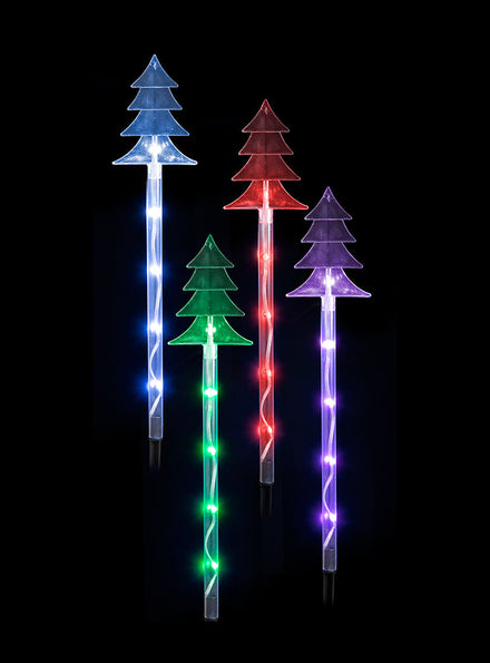 Christmas Tree Remote Controlled Path Lights 4 Pack - Main Image