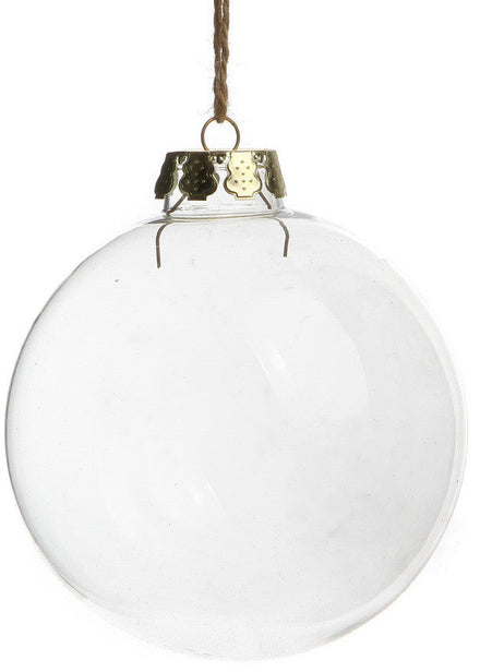Christmas Glass Baubles in a Pack of 4 Main Image