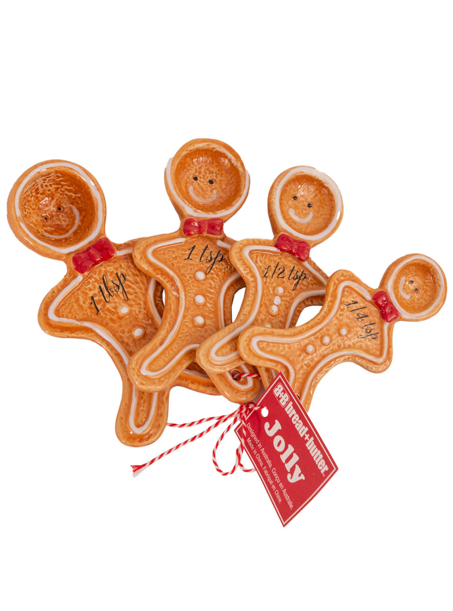 Gingerbread Man Christmas Measuring Spoons 4 Pack - Main Image