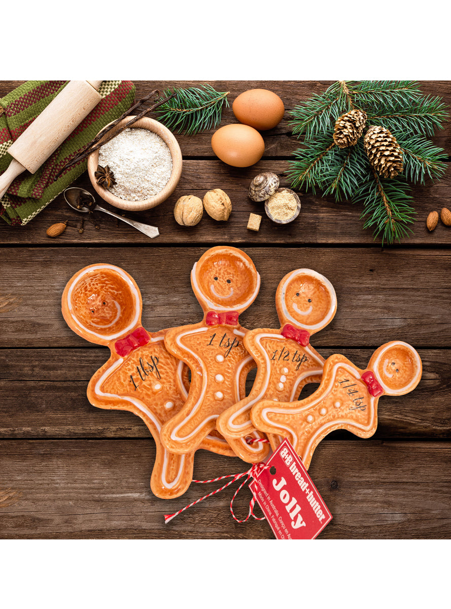 Gingerbread Man Christmas Measuring Spoons 4 Pack - Alternate Image 1