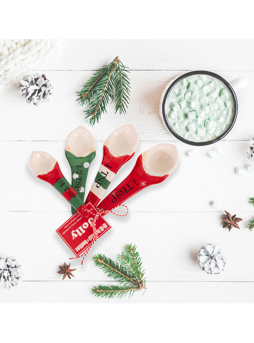 Red And Green Gnome Measuring Spoons 4 Pack - Alternate Image