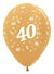 Image of 40th Birthday Metallic Gold 25 Pack Party Balloons