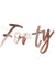 Image of 40th Birthday Rose Gold Forty Banner Decoration