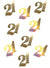 Image of Gold Iridescent 21st Birthday 8g Pack Confetti