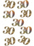 Image of Gold Iridescent 30th Birthday 8g Pack Confetti