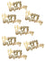 Image of Gold Foil Happy Birthday 8g Pack Confetti