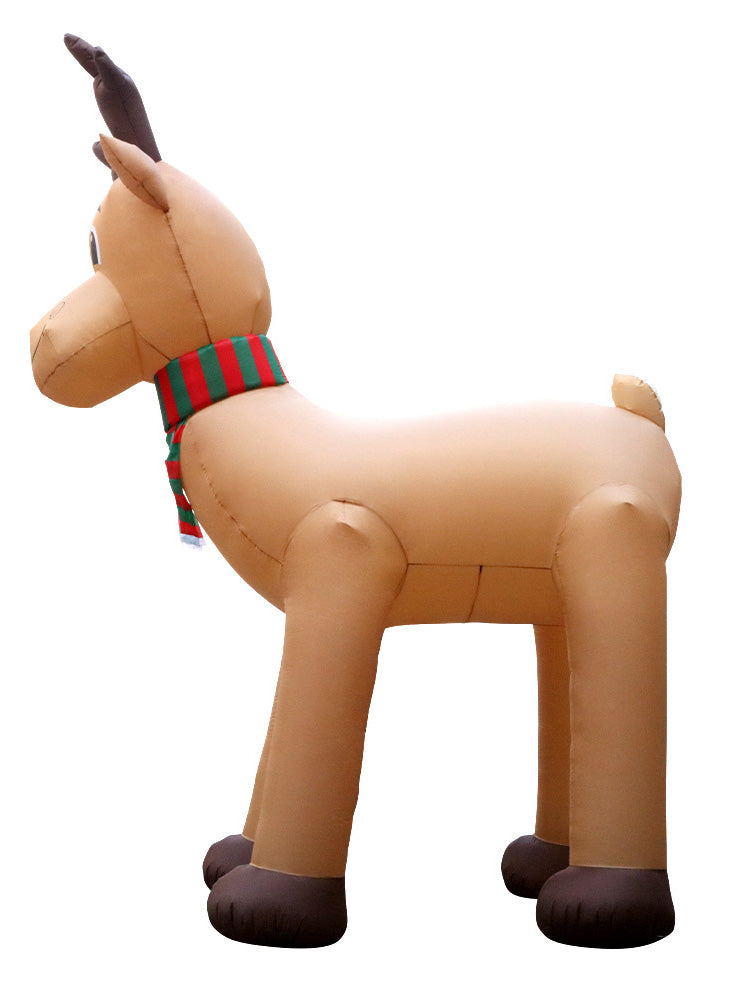 Inflatable Reindeer Christmas Decoration 5 Metre - Side Image