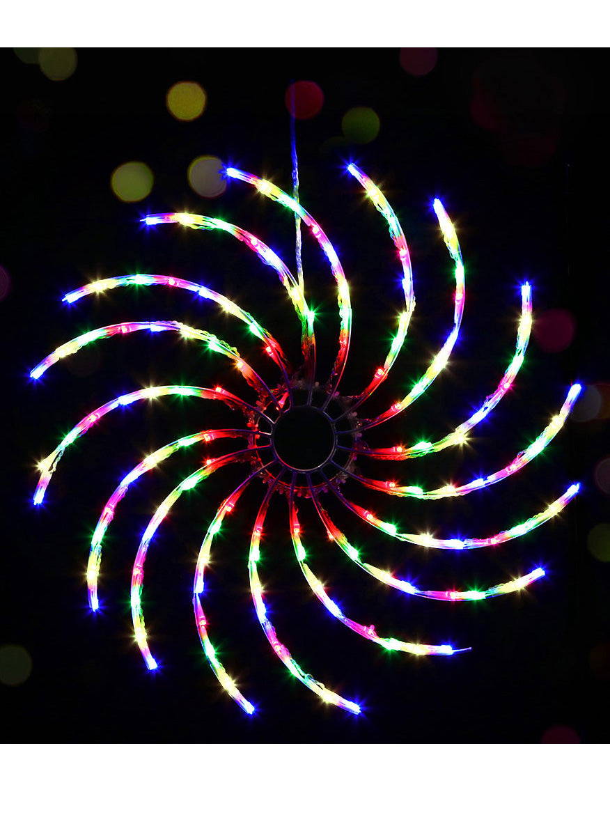 Jingle Jollys Multicolour Spin Christmas Light Decoration 50cm - Alternate Image