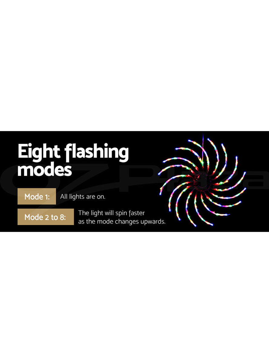 Jingle Jollys Multicolour Spin Christmas Light Decoration 50cm - Information Image 4