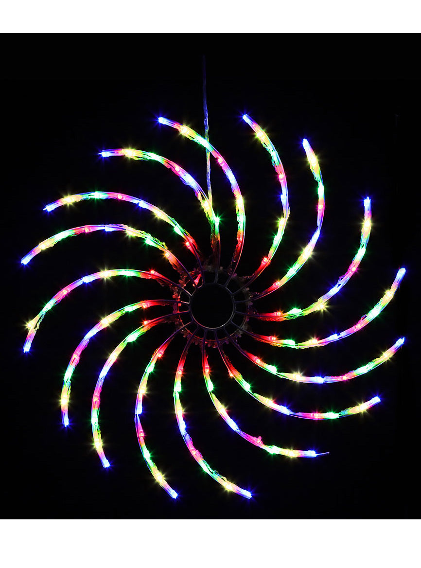 Jingle Jollys Multicolour Spin Christmas Light Decoration 50cm - Main Image