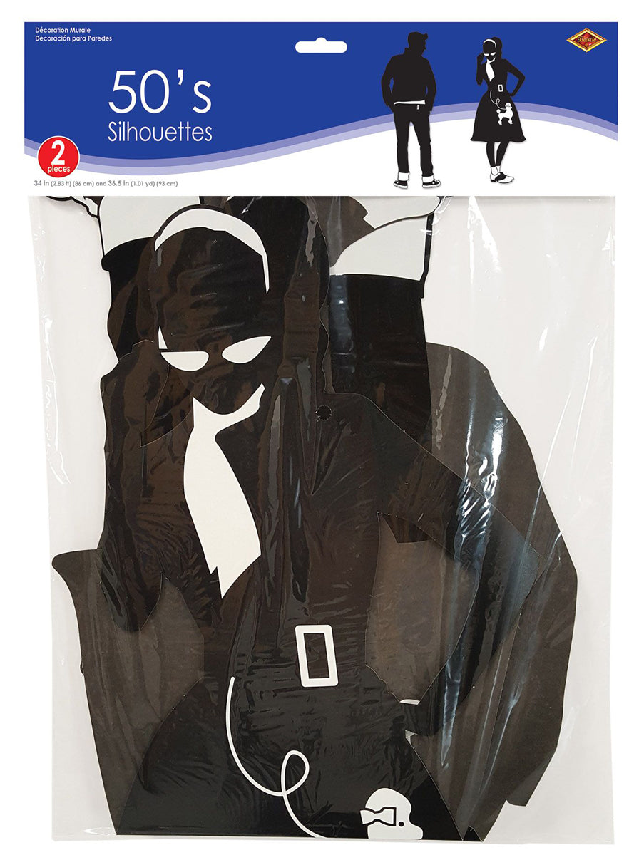 Rockabilly 1950s Silhouette Cut Outs - Packaging Image