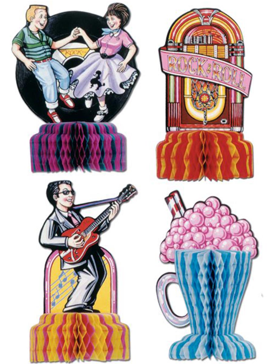 Rock and Roll 1950s Table Decorations - Main Image