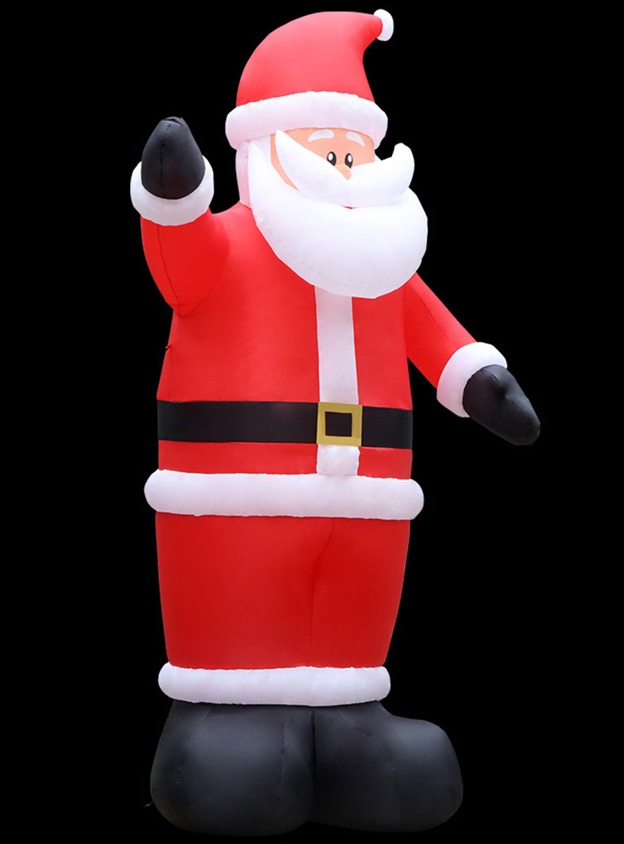 Jingle Jollys Inflatable Santa Christmas Decoration 5m - Black Background Image