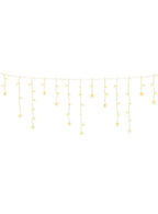 Warm White Solar Power Star Icicle Christmas Lights 6 Metre 160 LED Main Image
