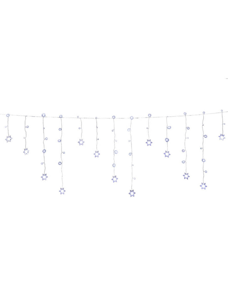 Cool White Star Icicle Jingle Jollys 6 Metre Christmas Lights - Main Image