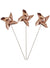 Image of Rose Gold 6 Pack Windmill Cake Toppers