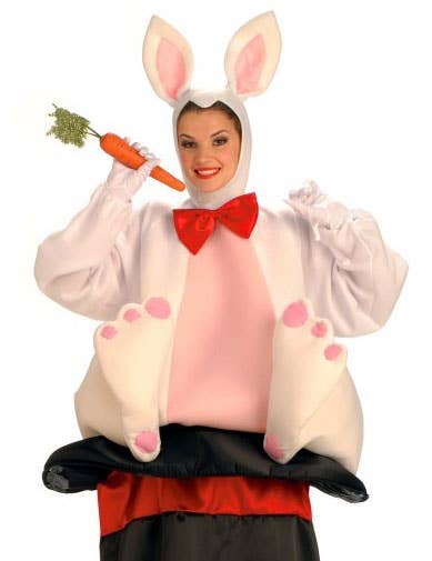 Circus Magician White Rabbit in a Hat Costume | Adults Bunny Costume