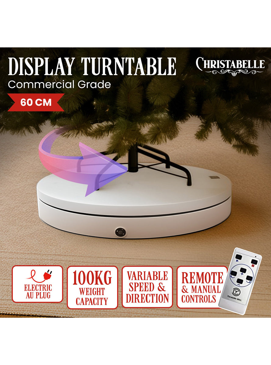 Commercial Grade Electric Turntable Christmas Display 60cm 100kg - Info Image 1