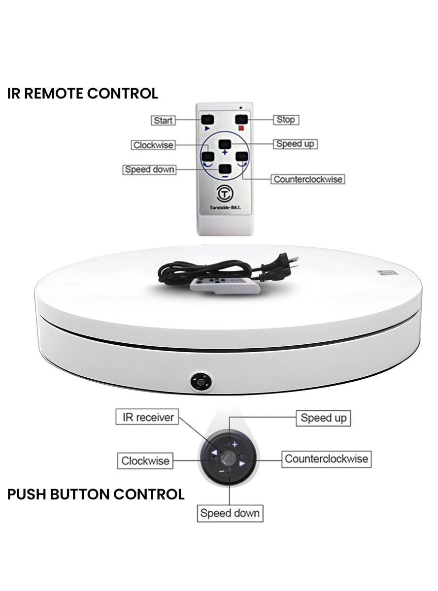 Commercial Grade Electric Turntable Christmas Display 60cm 100kg - Info Image 3