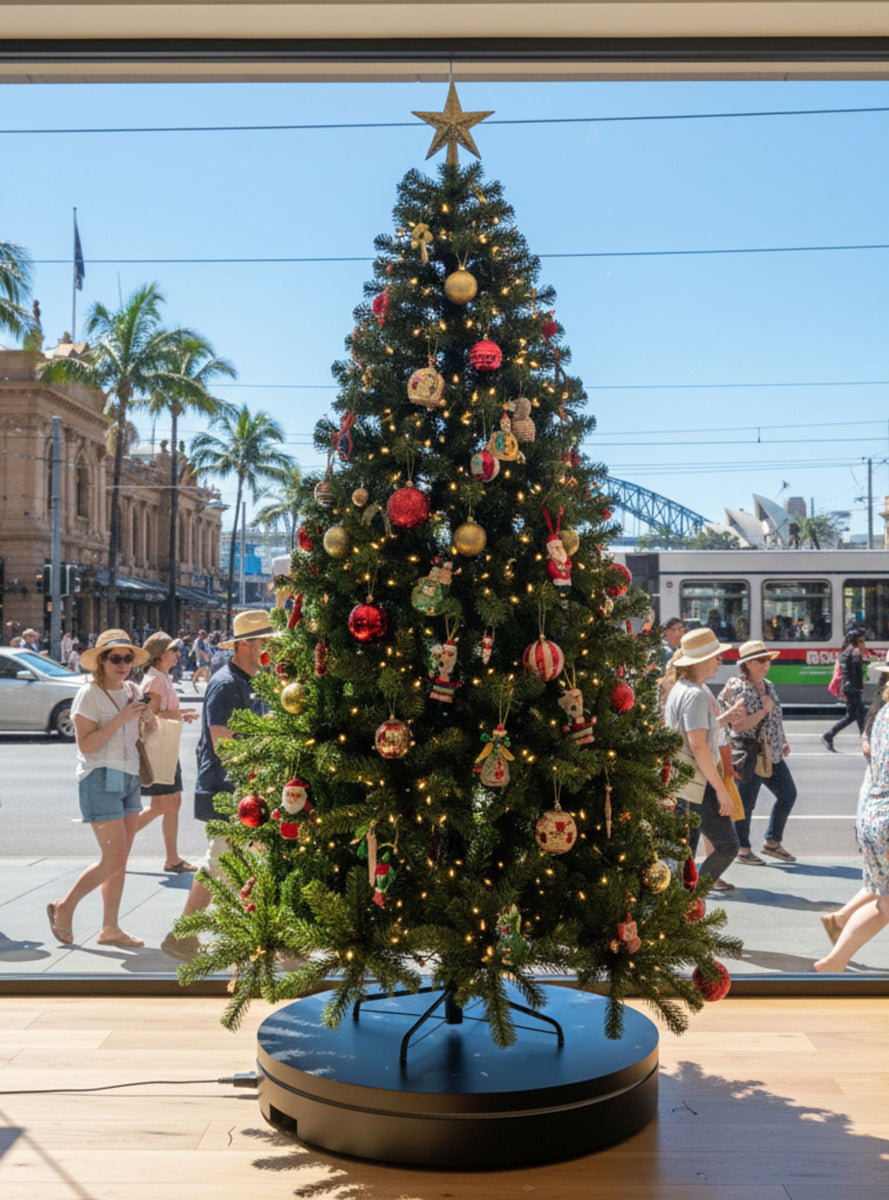 Black Commercial Grade Electric Christmas Display Turntable 60cm 100kg - Alternate Image 1