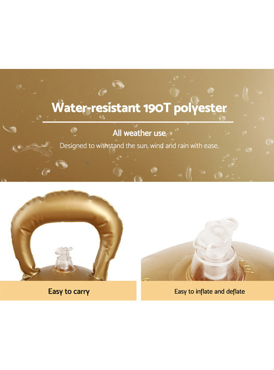 Gold Inflatable Christmas Bauble Decoration 60cm - Information Image 2