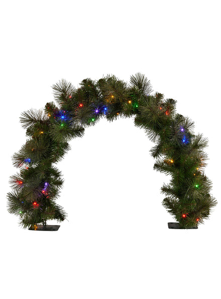 Green Christmas Garland Prelit Tabletop Decoration 60cm - Main Image