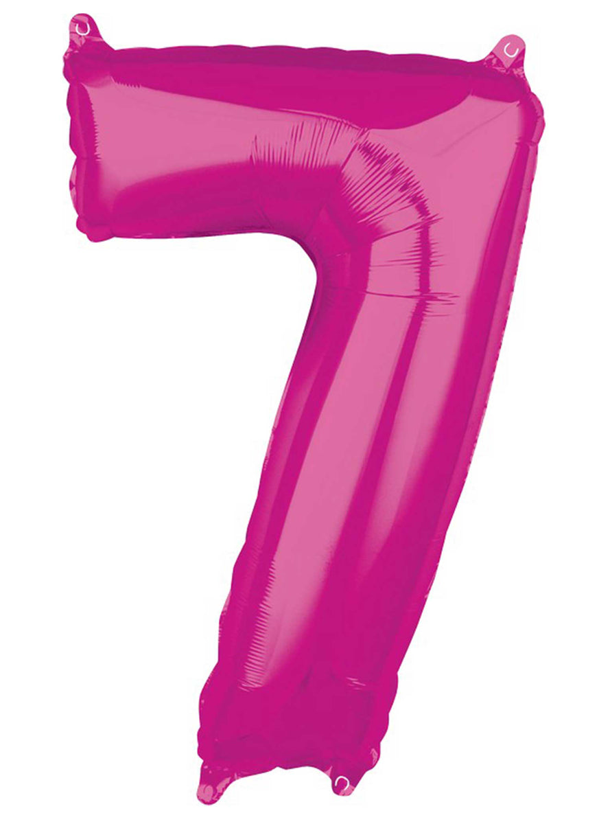 66cm Self Sealing Pink Foil Number 7 Balloon - Main Image