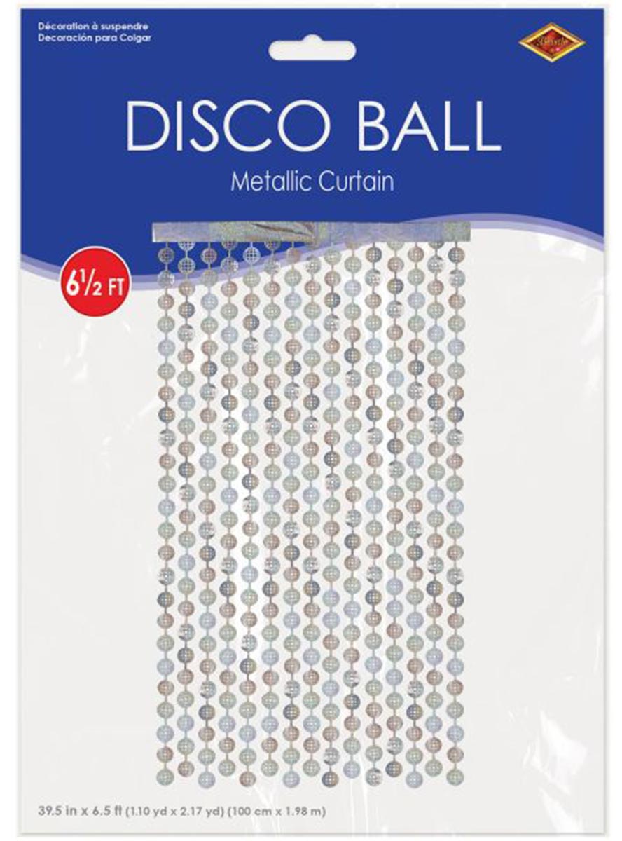 Disco Ball Curtain Decoration - Packaging Image