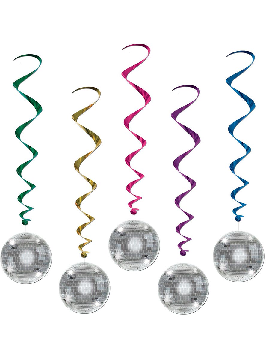 Disco Ball Hanging Whirl Decorations - Main Image