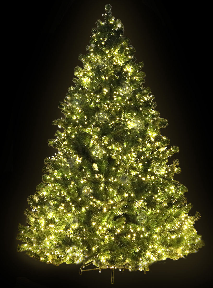 8 Light Mode 3000 LED Jingle Jollys Light Up Christmas Tree Decoration - Black Background Image